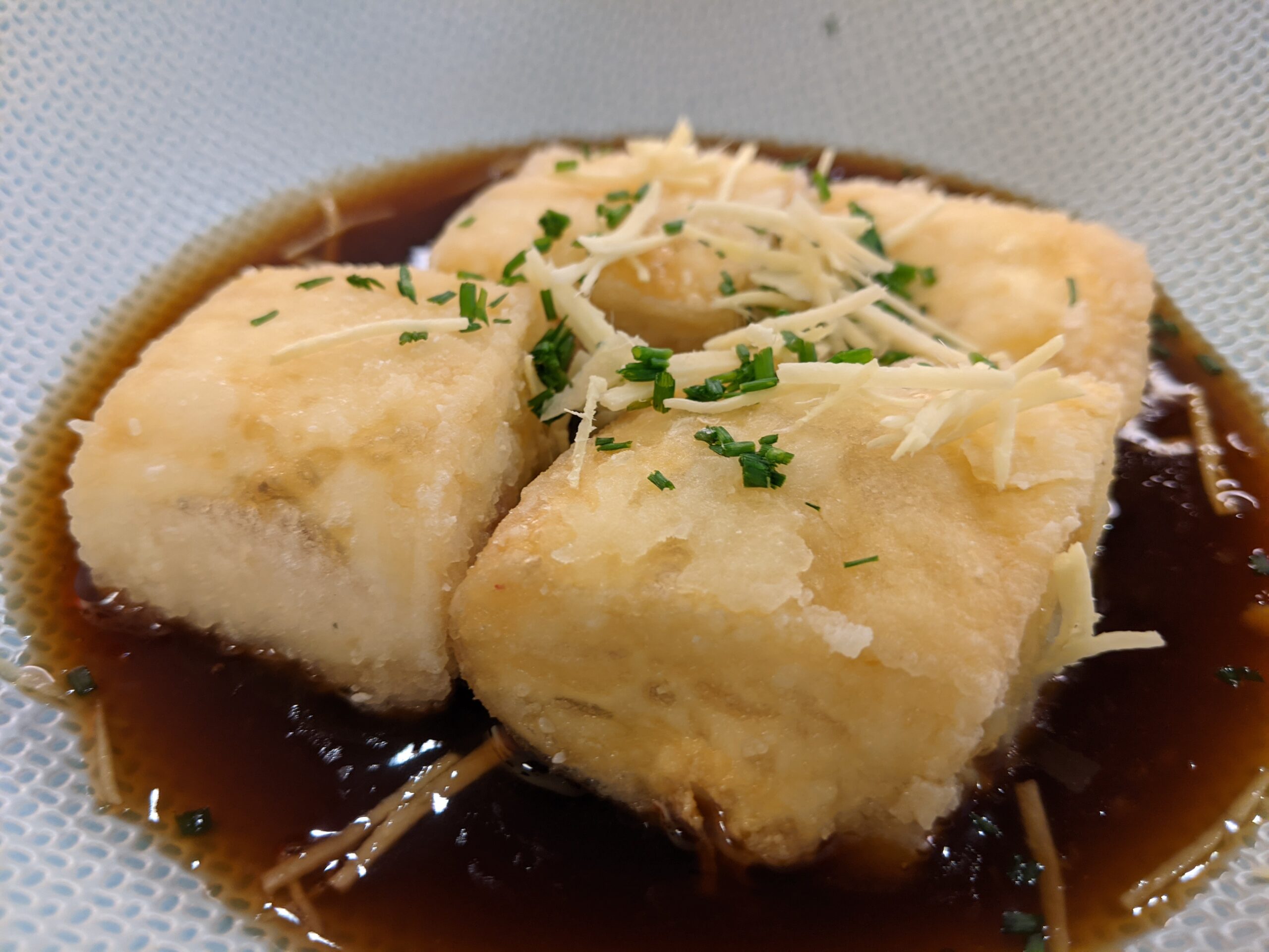 vegan agedashi tofu